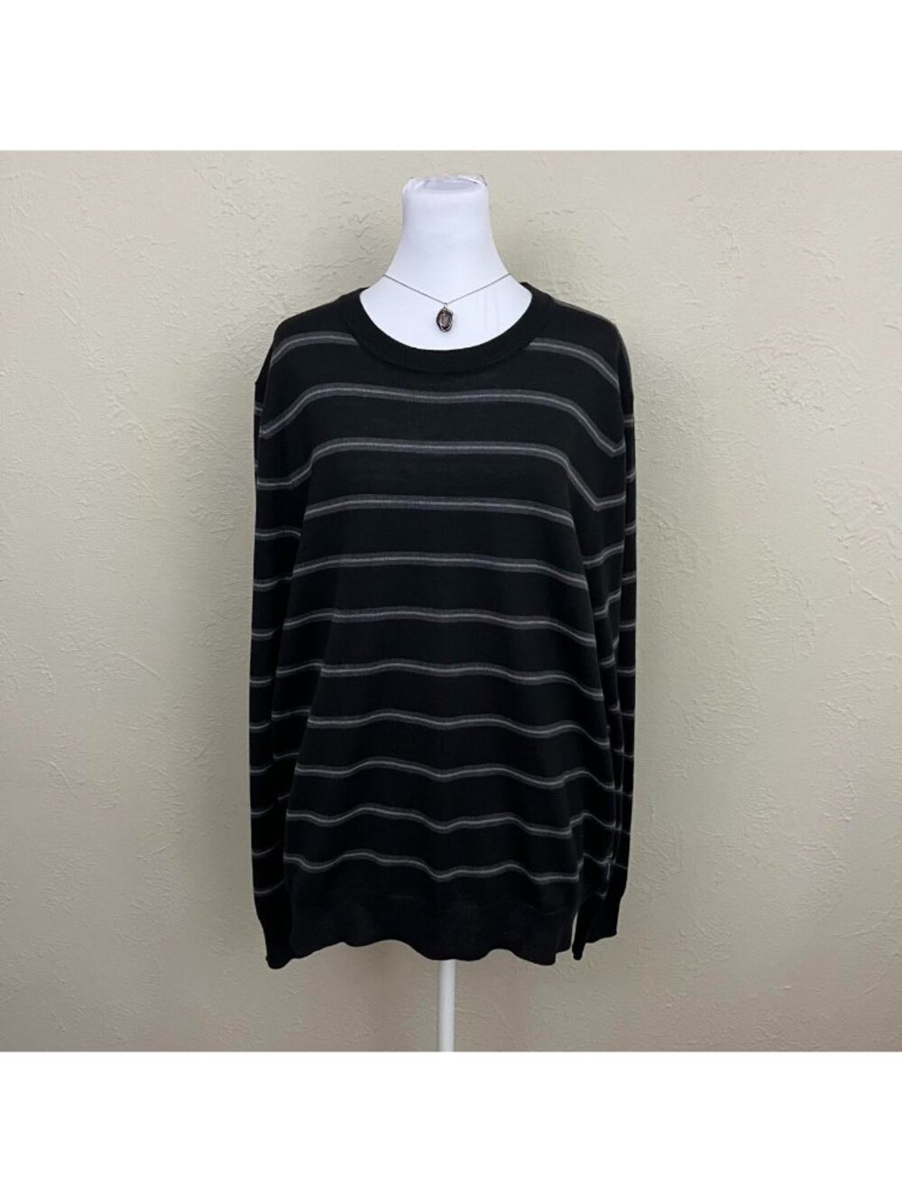 striped emo alt skater grunge light weight sweater - Picture 4 of 8